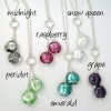 jewel drop necklaces by sailorgirl jewelry
