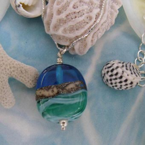 mini seashore pendant by sailorgirl jewelry