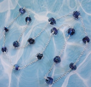 galaxy strand necklace by sailorgirl jewelry