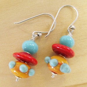 fiesta earrings by sailorgirl jewelry