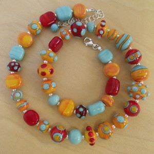 fiesta necklace by sailorgirl jewelry