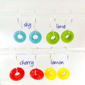 cheerio earrings by sailorgirl jewelry