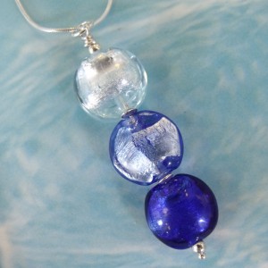 moody blues necklace by sailorgirl jewelry