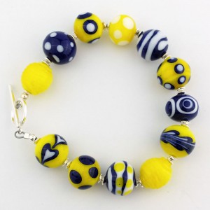 midnight lemon bracelet by sailorgirl jewelry