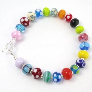 carnival mini bead bracelet by sailorgirl jewelry