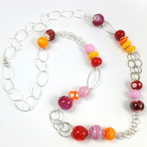 tropical sunrise necklace by sailorgirl jewelry