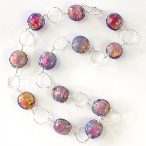 Fire Opal necklace by Sailorgirl Jewelry