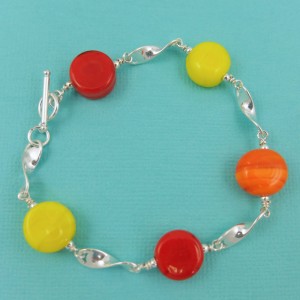 sunshine twirl bracelet by sailorgirl jewelry