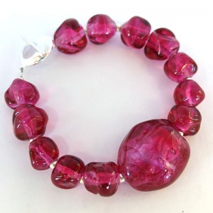 pink sapphire bracelet by sailorgirl jewelry