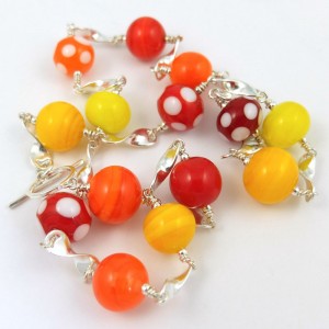 sunshine twirl necklace by sailorgirl jewelry