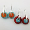 fiesta pinwheel earrings by sailorgirl jewelry